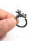Antique Silver Dragon Wing Adjustable Ring For Men Gothic Punk Jewelry 9