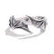 Antique Silver Dragon Wing Adjustable Ring For Men Gothic Punk Jewelry 12