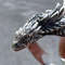 Antique Silver Dragon Wing Adjustable Ring For Men Gothic Punk Jewelry 3