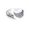 Antique Silver Dragon Wing Adjustable Ring For Men Gothic Punk Jewelry 6