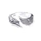 Antique Silver Dragon Wing Adjustable Ring For Men Gothic Punk Jewelry 6
