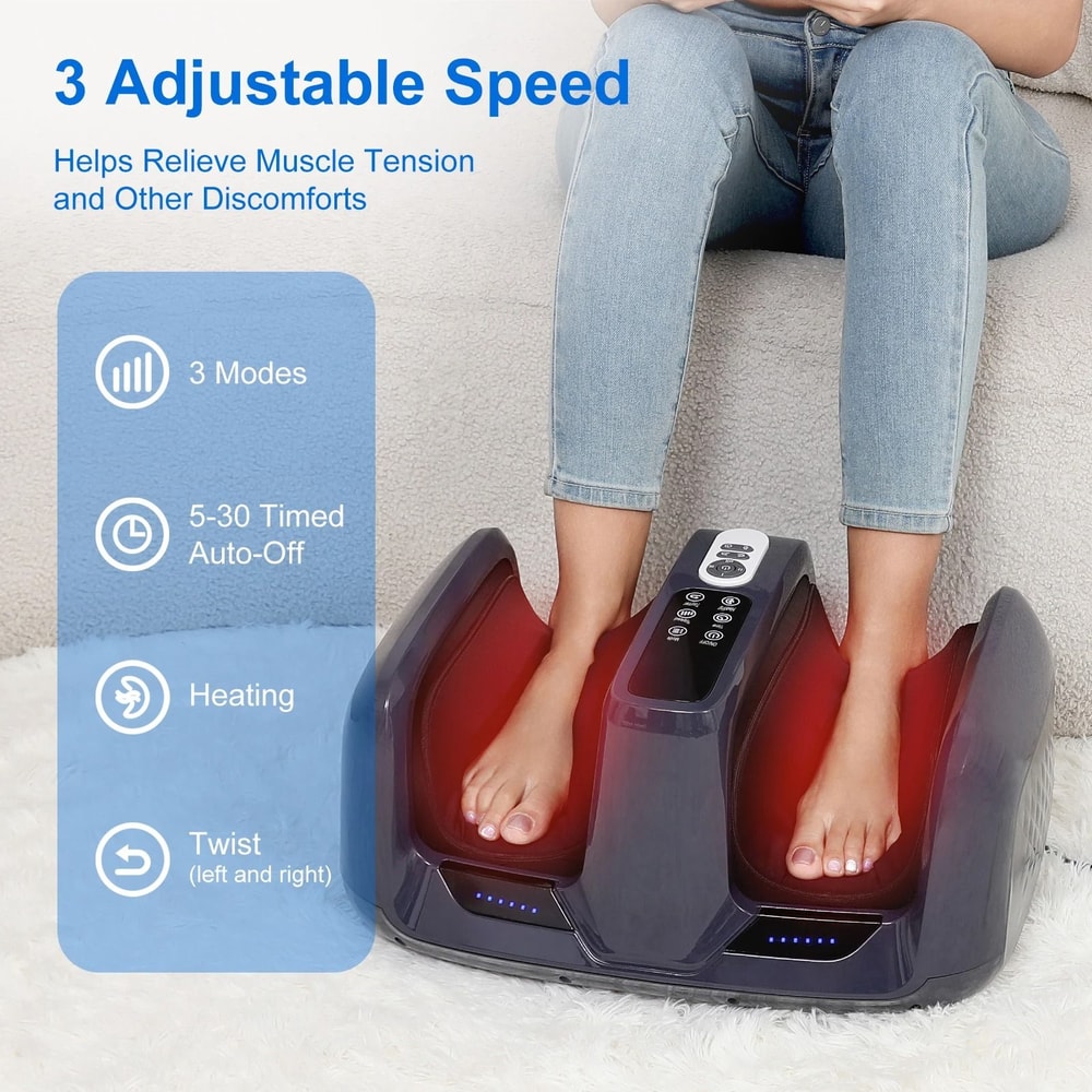 Shiatsu Foot Massager With Heat For Deep Kneading And Neuropathy Relief 1
