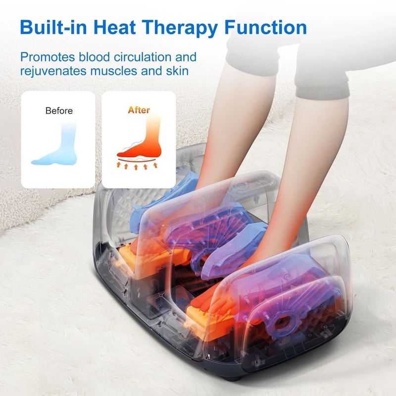 Shiatsu Foot Massager With Heat For Deep Kneading And Neuropathy Relief 4