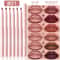 Long Lasting Waterproof Lip Liner Pen Set Smooth Non Fading Makeup Kit 6