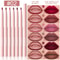 Long Lasting Waterproof Lip Liner Pen Set Smooth Non Fading Makeup Kit 7