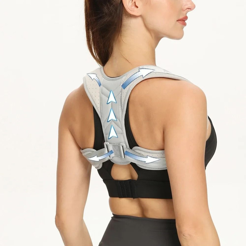 Back Posture Correction Belt Shoulder Alignment Support Brace 1