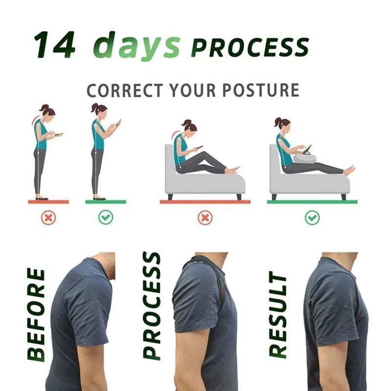 Back Posture Correction Belt Shoulder Alignment Support Brace 2