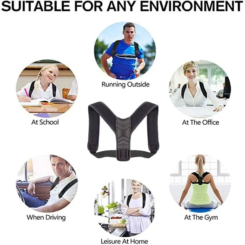 Back Posture Correction Belt Shoulder Alignment Support Brace 4