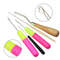 Latch Hook Crochet Needle Set Hair Extension Braiding Weaving Styling Tools 4