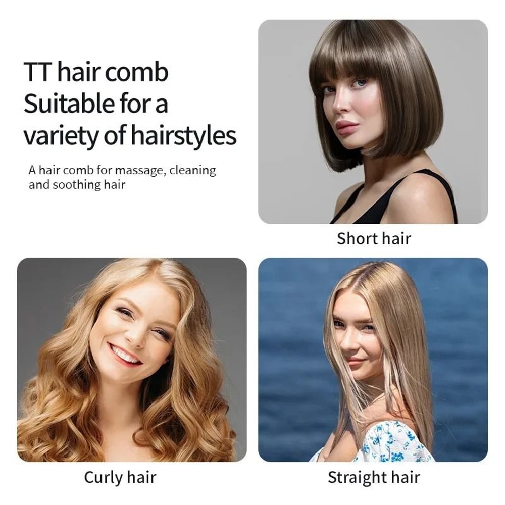 Magic Detangling Hairbrush Soft Wheat Straw Scalp Massage Anti Static Grooming Comb 5