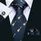 Purple Silk Bat Pattern Men Tie Set With Pocket Square And Cufflinks 0