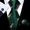 Purple Silk Bat Pattern Men Tie Set With Pocket Square And Cufflinks 21