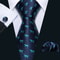 Purple Silk Bat Pattern Men Tie Set With Pocket Square And Cufflinks 25