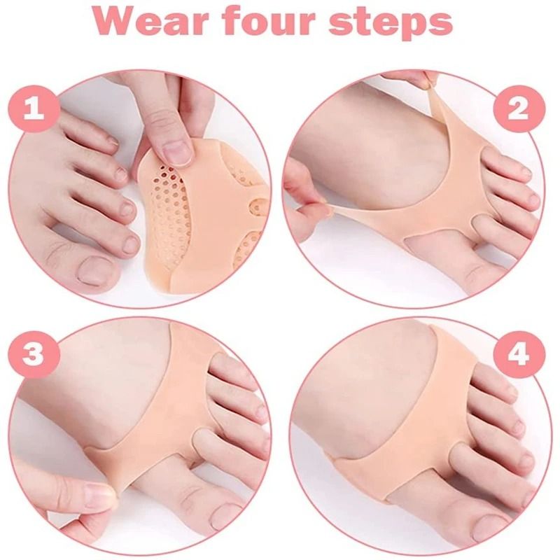 Silicone Heel Protectors Metatarsal Pads Forefoot Gel Pads For Foot Pain Relief 4