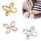X Shaped Scarf Clips Elegant Silk Scarf Buckle Rings For Women 0