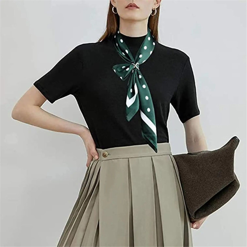 X Shaped Scarf Clips Elegant Silk Scarf Buckle Rings For Women 5