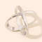 X Shaped Scarf Clips Elegant Silk Scarf Buckle Rings For Women 6