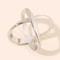 X Shaped Scarf Clips Elegant Silk Scarf Buckle Rings For Women 6