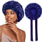 Satin Sleeping Hat With Stretchy Tie Band Adjustable Hair Bonnet For Women 18