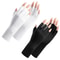 UV Protection Nail Art Gloves Open Finger Manicure Safety Gloves 2