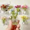 Mini Vase Magnet Set Cute Small Refrigerator Flower Vases Kitchen Decoration Gift 1