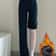 Thickened Fleece Lined Womens Wide Leg Jeans Winter Warm Straight Cut Pants 3
