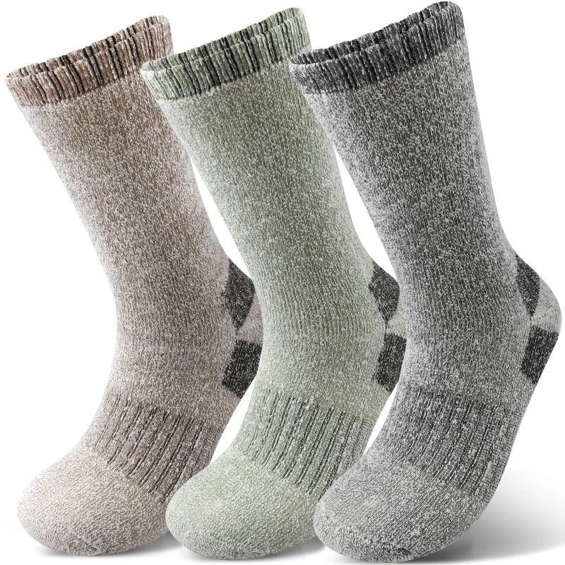 Winter Men Thermal Socks Thick Warm Wool Mid Calf Sports Socks 6