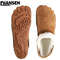 Chamois Leather Flip Flops Indoor Winter Warm Wide Toe House Slippers 0