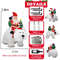 Movable Head Bear Santa Christmas Inflatable Yard Decoration With LED Light 4