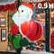 Movable Head Bear Santa Christmas Inflatable Yard Decoration With LED Light 6