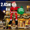 Movable Head Bear Santa Christmas Inflatable Yard Decoration With LED Light 7