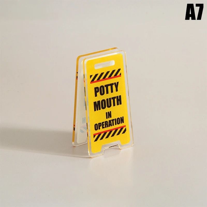 Mini Warning Board Acrylic Desk Sign Leave Me Alone Im Busy 12