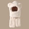 Winter Warm Plush Fleece Bear Ear Hooded Cap Scarf Gloves Set 7