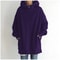 Oversized Women Hooded Coat Loose Velvet Long Sleeve Zip Up Sweatshirt 12