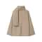 Winter Women Casual Loose Round Neck Scarf Short Coat 2