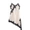 Women Fashion Sexy V Neck Lace Elegant Halter Dress Asymmetric Hem 1