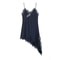 Women Fashion Sexy V Neck Lace Elegant Halter Dress Asymmetric Hem 13