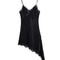Women Fashion Sexy V Neck Lace Elegant Halter Dress Asymmetric Hem 8