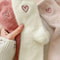 Womens Thickened Mink Fur Socks 5Pair Set Warm Plush Home Sleepwear 3