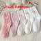 Womens Thickened Mink Fur Socks 5Pair Set Warm Plush Home Sleepwear 8