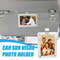 Car Sun Visor Magnetic Acrylic Photo Holder Clip Horizontal Vertical Display 0