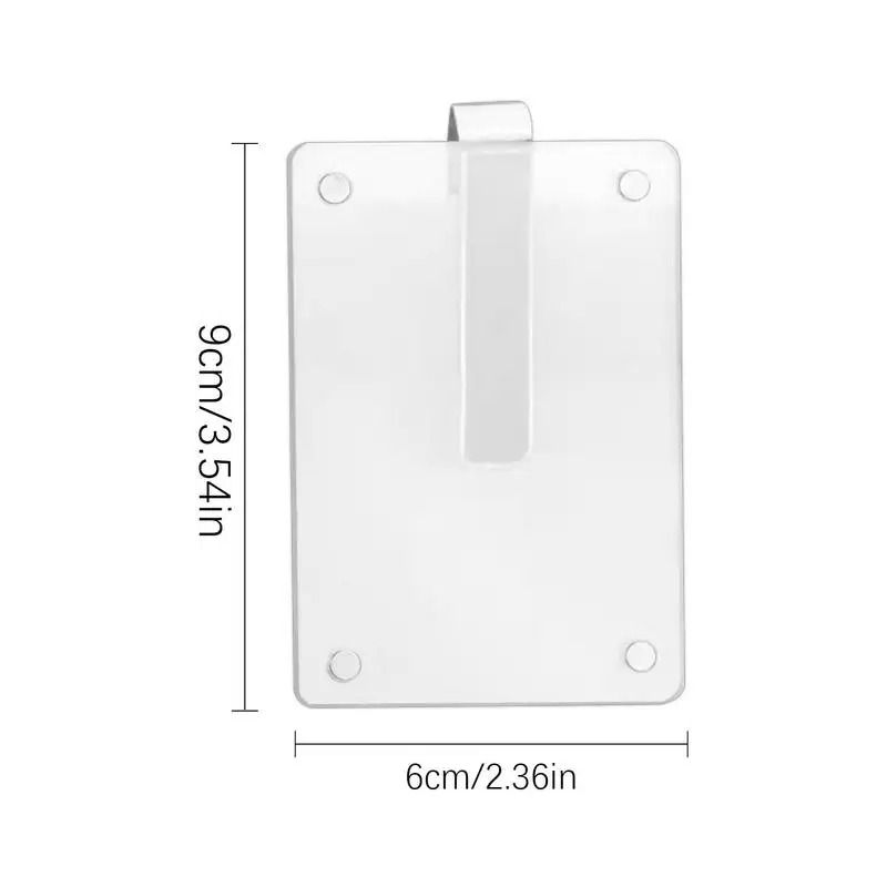 Car Sun Visor Magnetic Acrylic Photo Holder Clip Horizontal Vertical Display 4