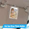 Car Sun Visor Magnetic Acrylic Photo Holder Clip Horizontal Vertical Display 5