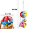 Bird Parrot Hanging Ball Chew Toy With Bells Colorful Cage Training Toy 2