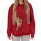 Autumn Winter Womens Hooded Sweatshirt With Pet Carrier Pocket Loose Fit Top 11