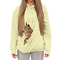Autumn Winter Womens Hooded Sweatshirt With Pet Carrier Pocket Loose Fit Top 6