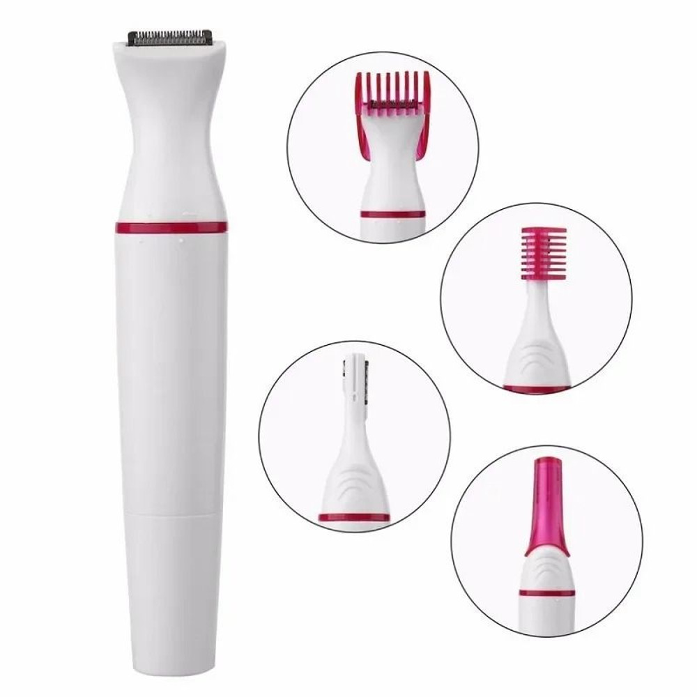 5 In 1 Women Epilator And Trimmer Set For Face Brows And Bikini Hair Removal 3