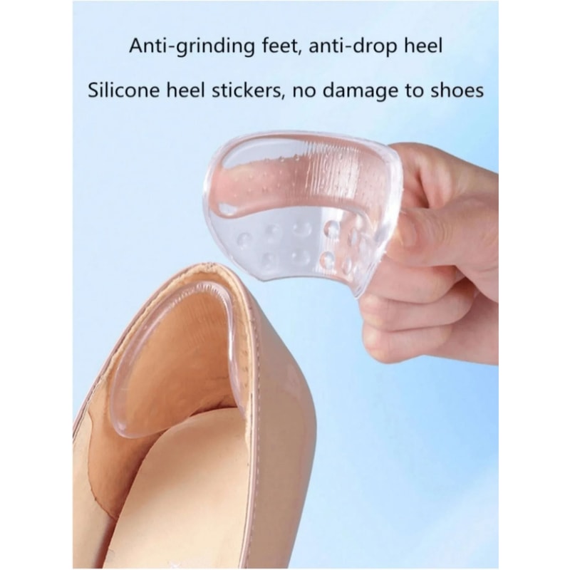 Silicone Heel Grips Anti Slip Cushions For Foot Protection 0
