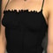 Ruffled Strapless Slim Crop Tank Top For Women 3