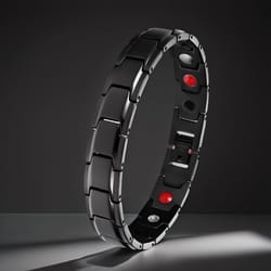 men magnetic stainless steel bracelet for casual wear and wellness support